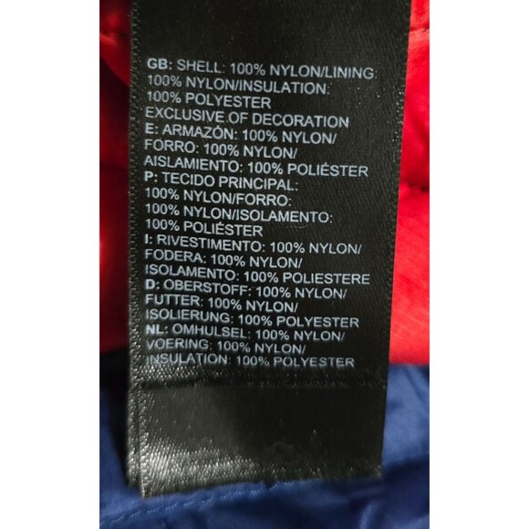 The North Face Mens Blue Quilted Jacket Lightweight Red Lining gorpcore hiking - Picture 6 of 7